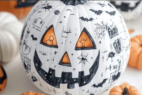 Cool:54d0eluqpx4= White Pumpkin Painting Ideas