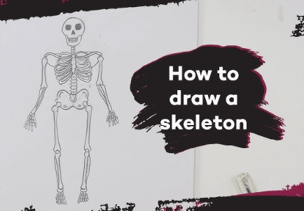 Cool:_M-Mutgixyq= How to Draw a Skeleton